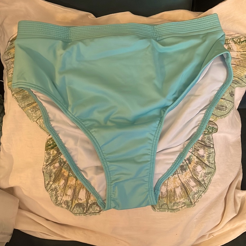 Women's Aqua High-Waist Swim Bottom - Picture 3 of 6